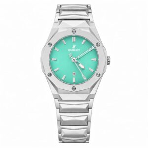 Hublot Premium Watch – Luxury Diamond Cut Chain – Tiffany Dial