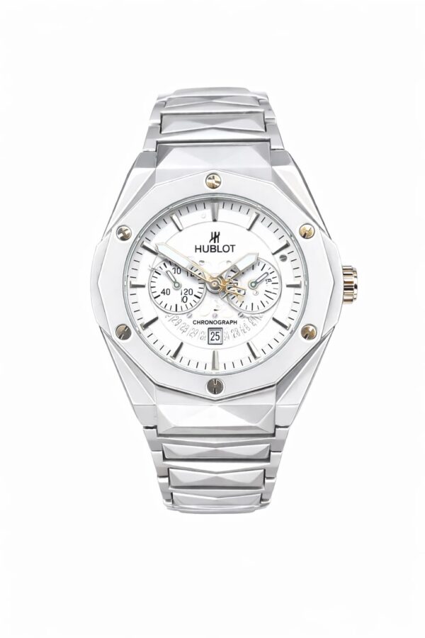 Hublot Diamond Cut White Dial