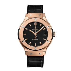 Hublot Premium Golden Dial With Black Strep